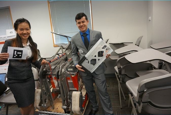 Anh and Luis on Project Presentation Day